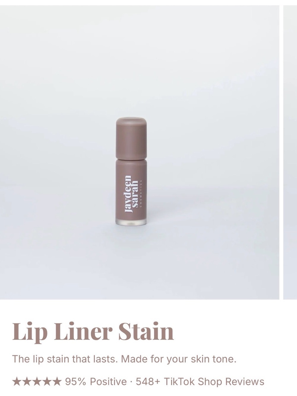Jaydeen Sarah ~ Lip Liner Stain - Pink Nude